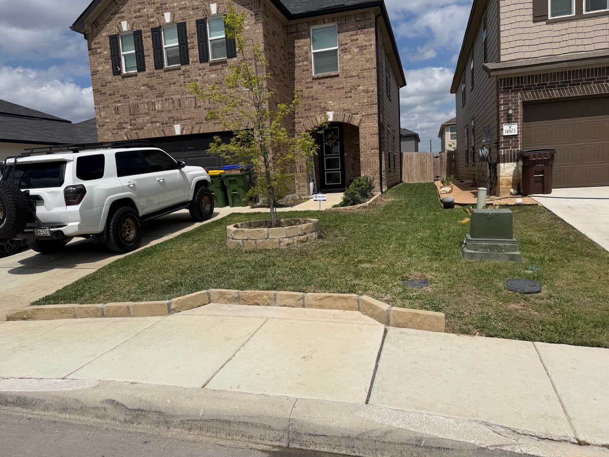 Retaining Wall Construction for DR Landscape in San Antonio, TX