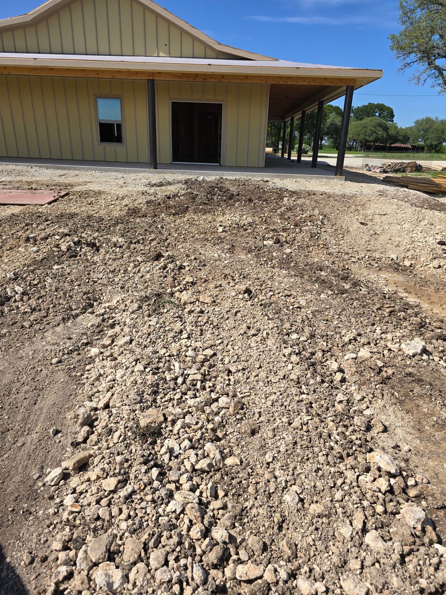 Site Preparation for Evant Backhoe & Construction in Evant, TX
