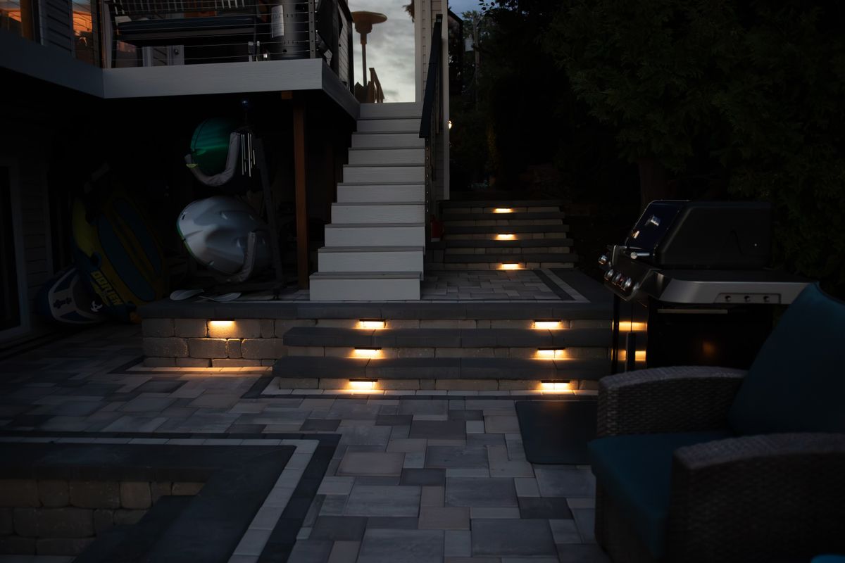 Landscape Lighting for Sunstone Construction in Oakland County, MI