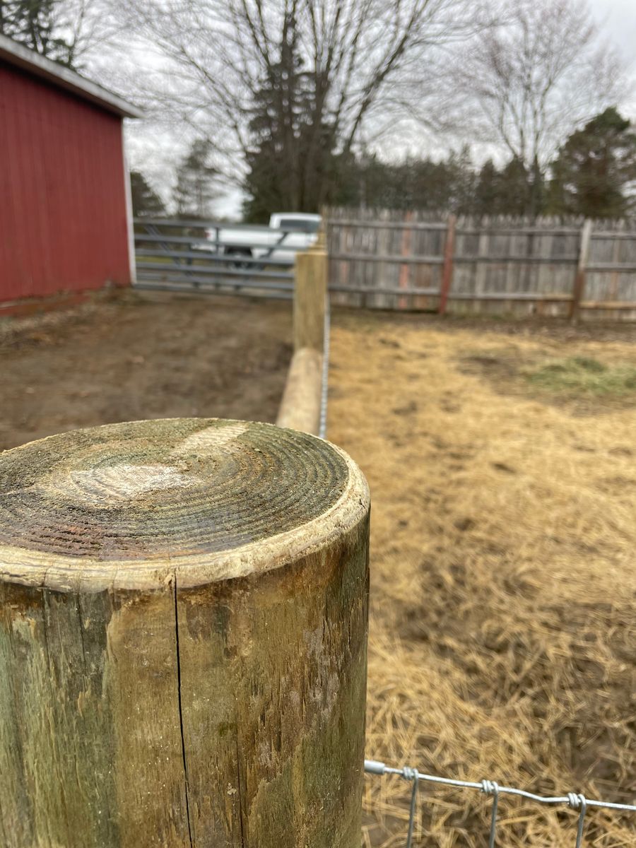Fence Installation for TMF Services in Lapeer County, MI