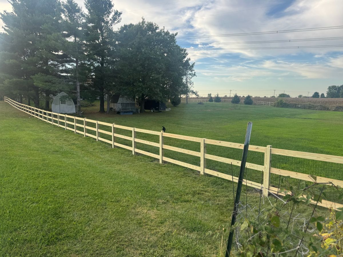 Deck & Fence Staining for Risner Construction in De Motte, IN