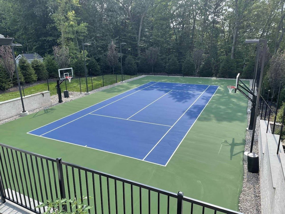 Sport Court Painting for Curb Painting 817 in Hurst, TX