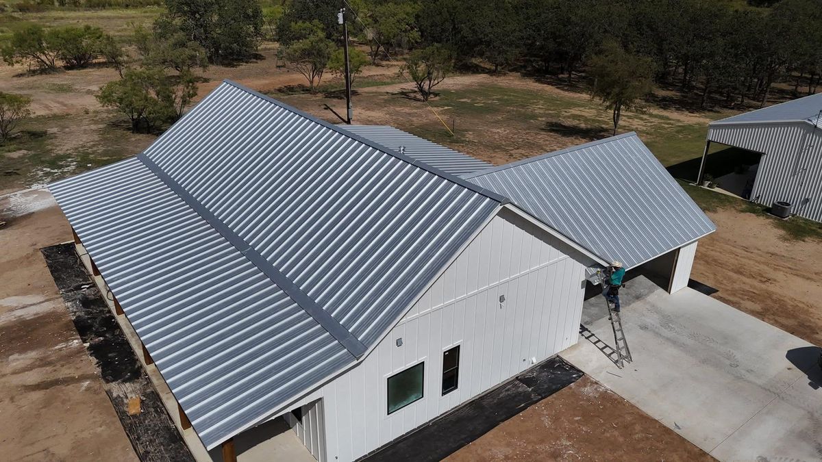 Gutter installation for Barcenas Roofing & Remodeling in San Saba, TX