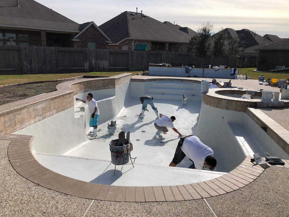 Pool Remodels for Texas Curb N Borders in Houston, TX