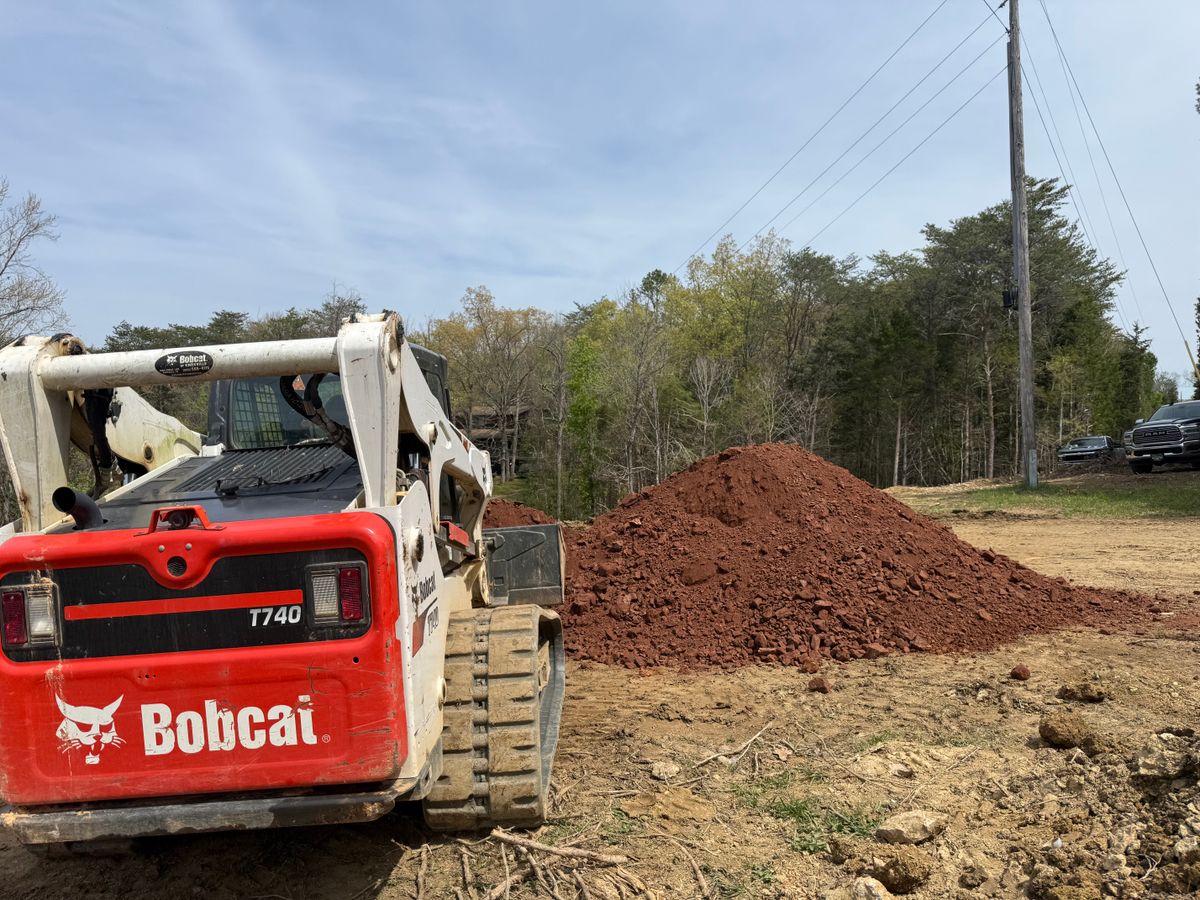 Building Site Grading and Prep for Dutch Mountain Excavating in Sevierville, TN