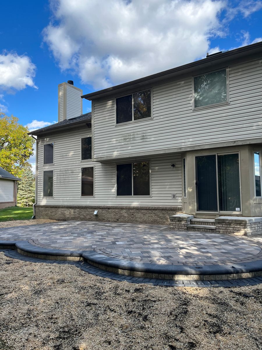 Landscape & Hardscape Design for Sunstone Construction in Oakland County, MI