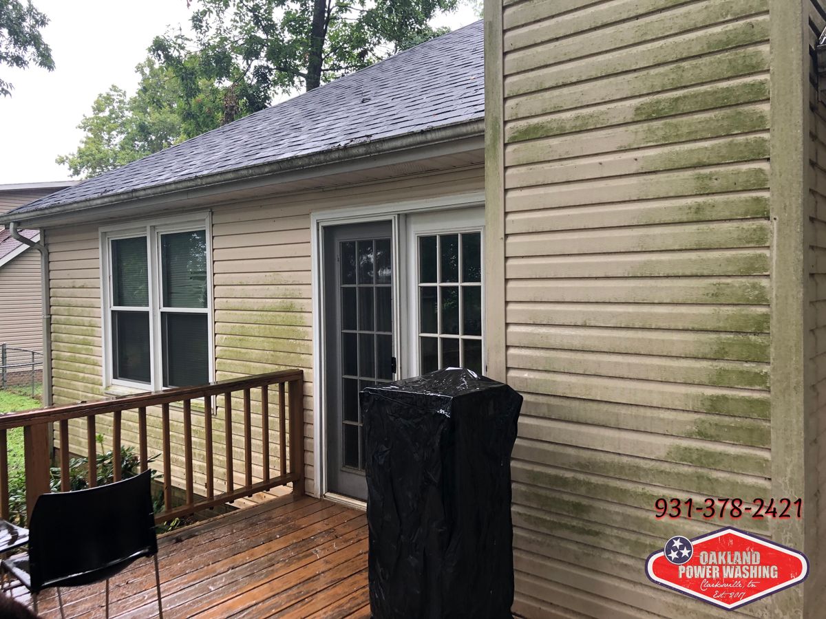House and Roof Softwash for Oakland Power Washing in Clarksville, TN