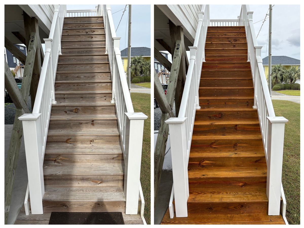 Deck and Patio Cleaning for Salty Exterior Pro Wash in Hampstead, NC