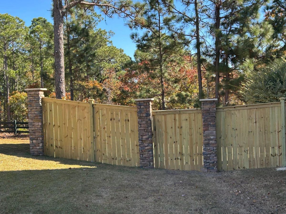 Fence Installation for JB Nealy Fence in Elgin, SC