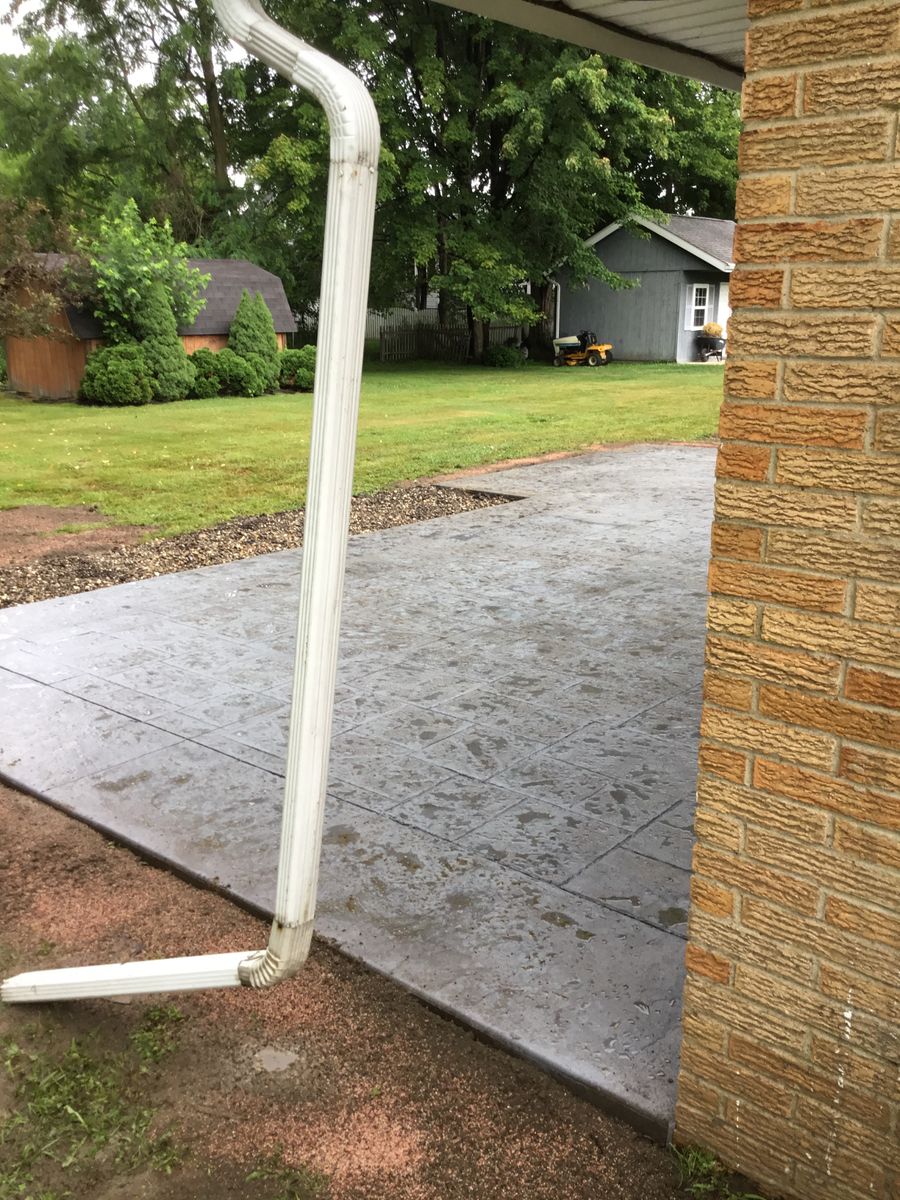 Stamped Concrete Installation for Lake Erie Companies in Grand River, OH