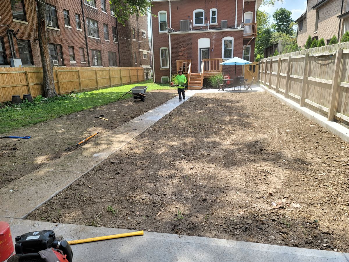 Sod Installation for VQ Land & Stone in St. Louis, MO