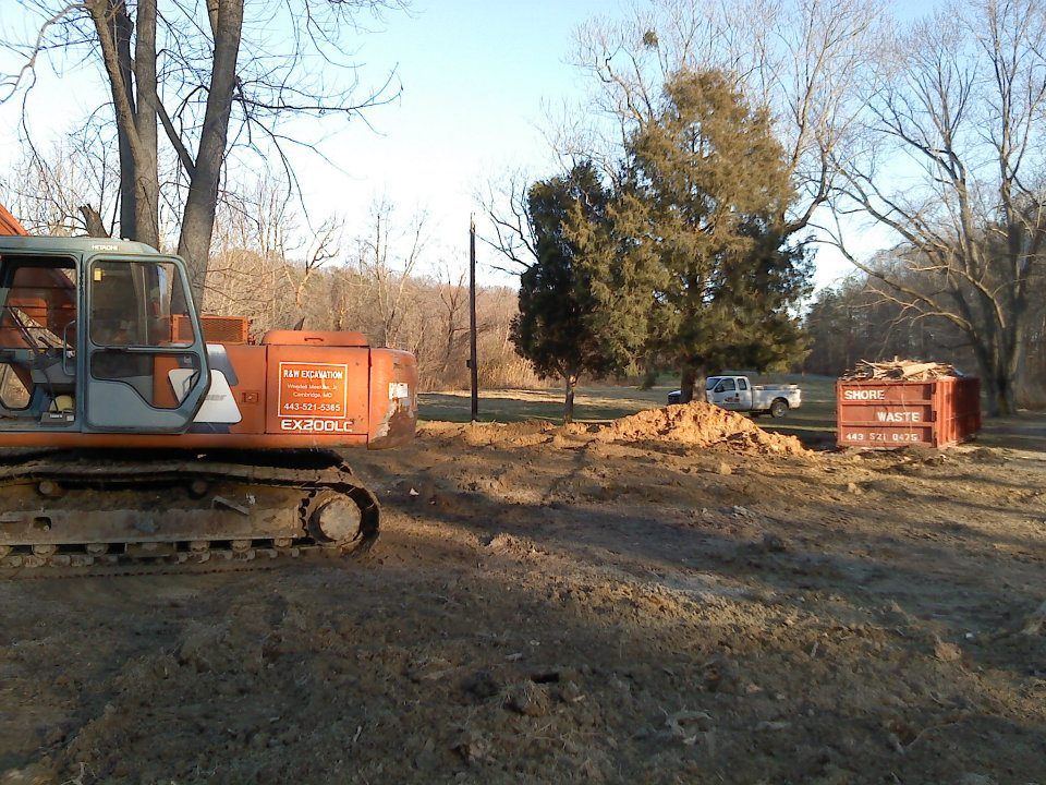 Grading for R & W Excavation in Cambridge, MD