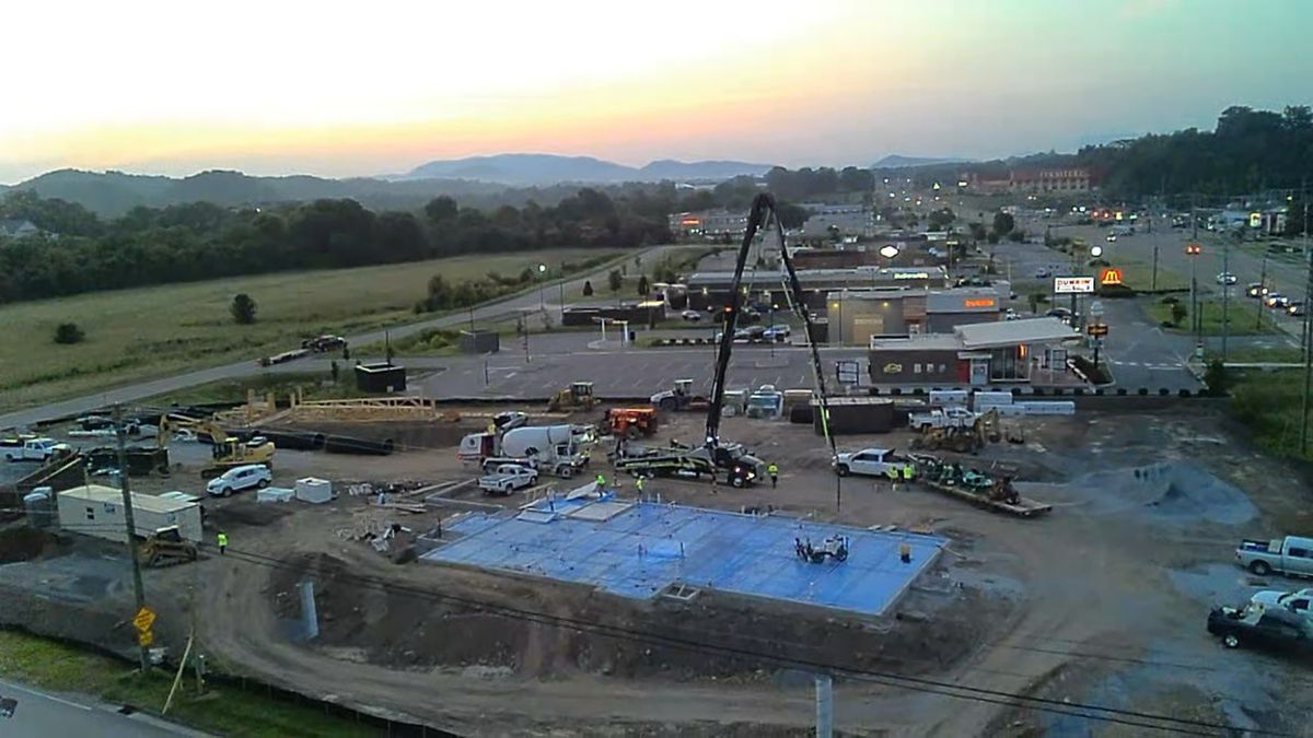 Boom Pumping for Williams Concrete Pumping in Knoxville, Tennessee