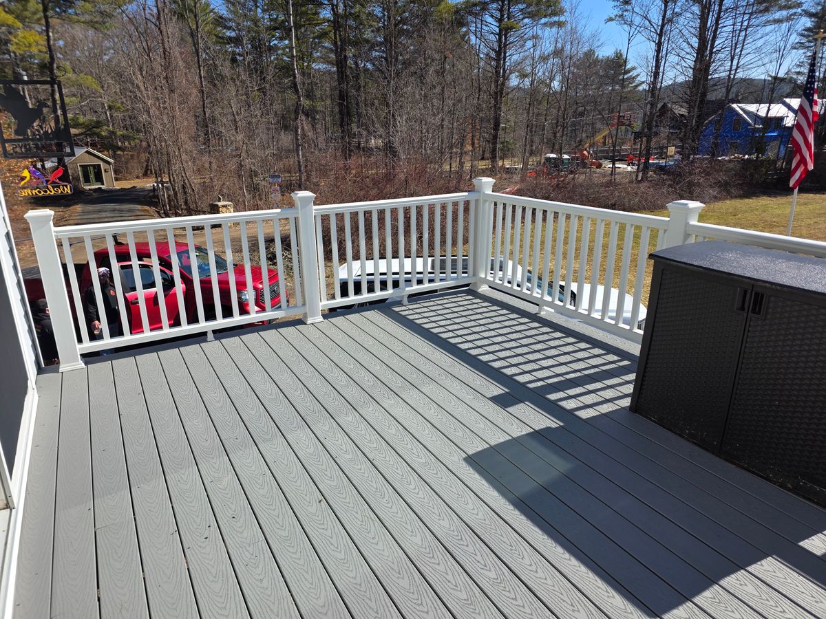 Deck and Patio Installation for Murphy's Tech & Trade in Sullivan County, NH