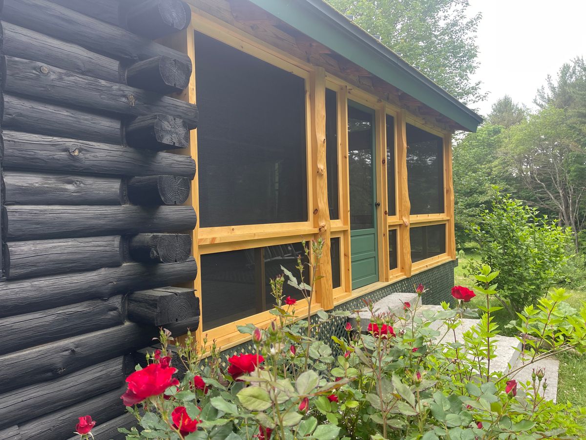 Timber Framed Screen Porches for McKenna General Contracting in Readfield, ME