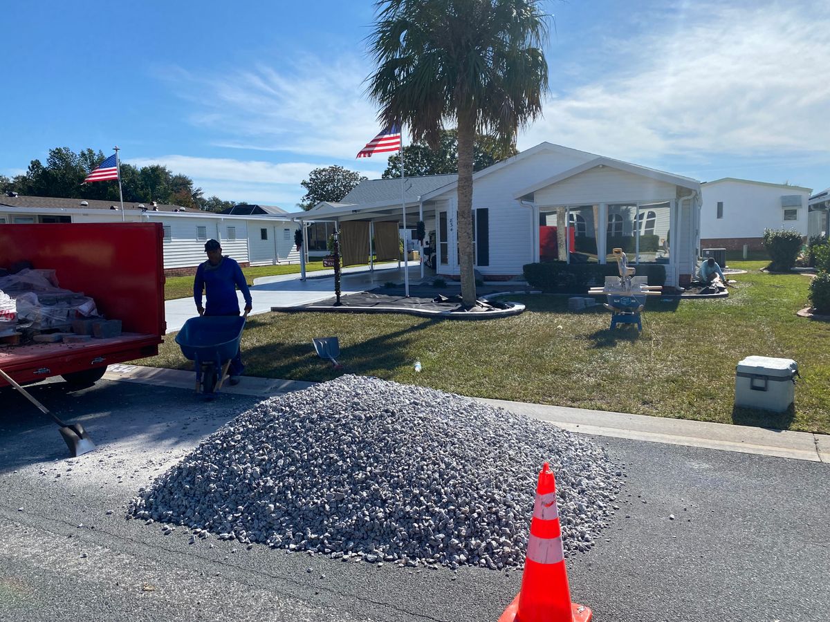 Rock Installation for Bob's Mow n GO LLC in Lady Lake, FL