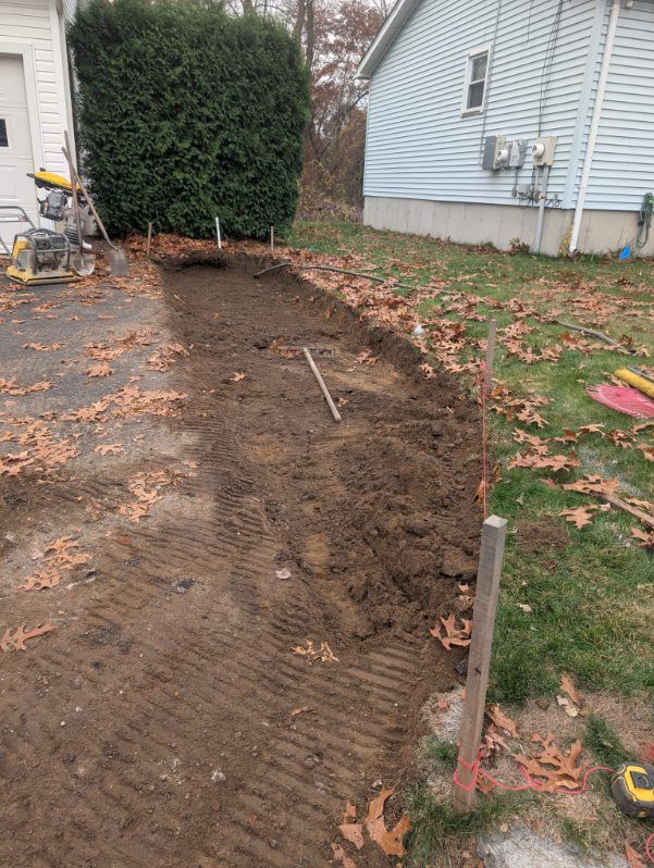 Retaining Wall Construction for Evolution Earthscapes, LLC in Ludlow, MA