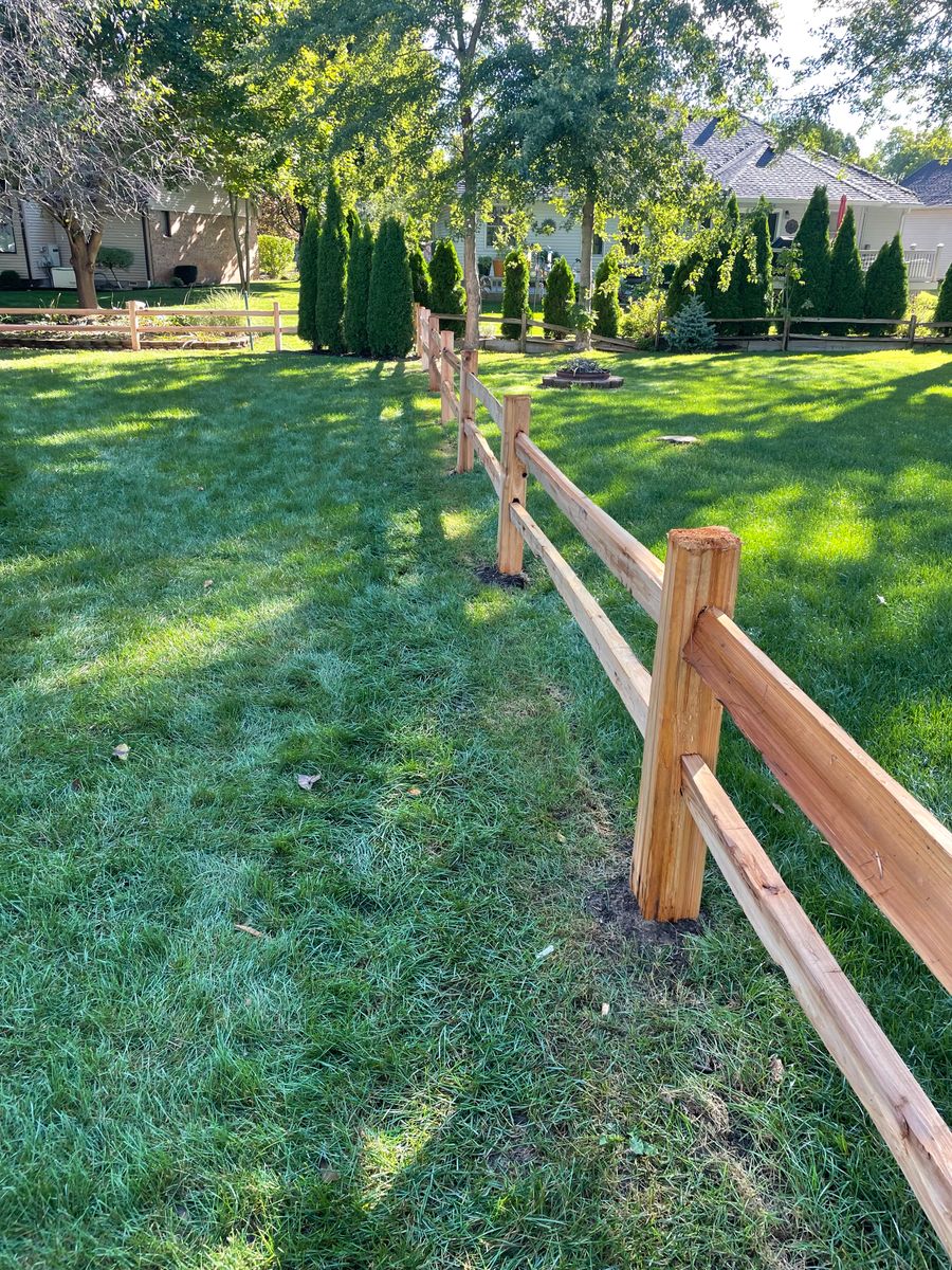 Fence Installation for TMF Services in Lapeer County, MI