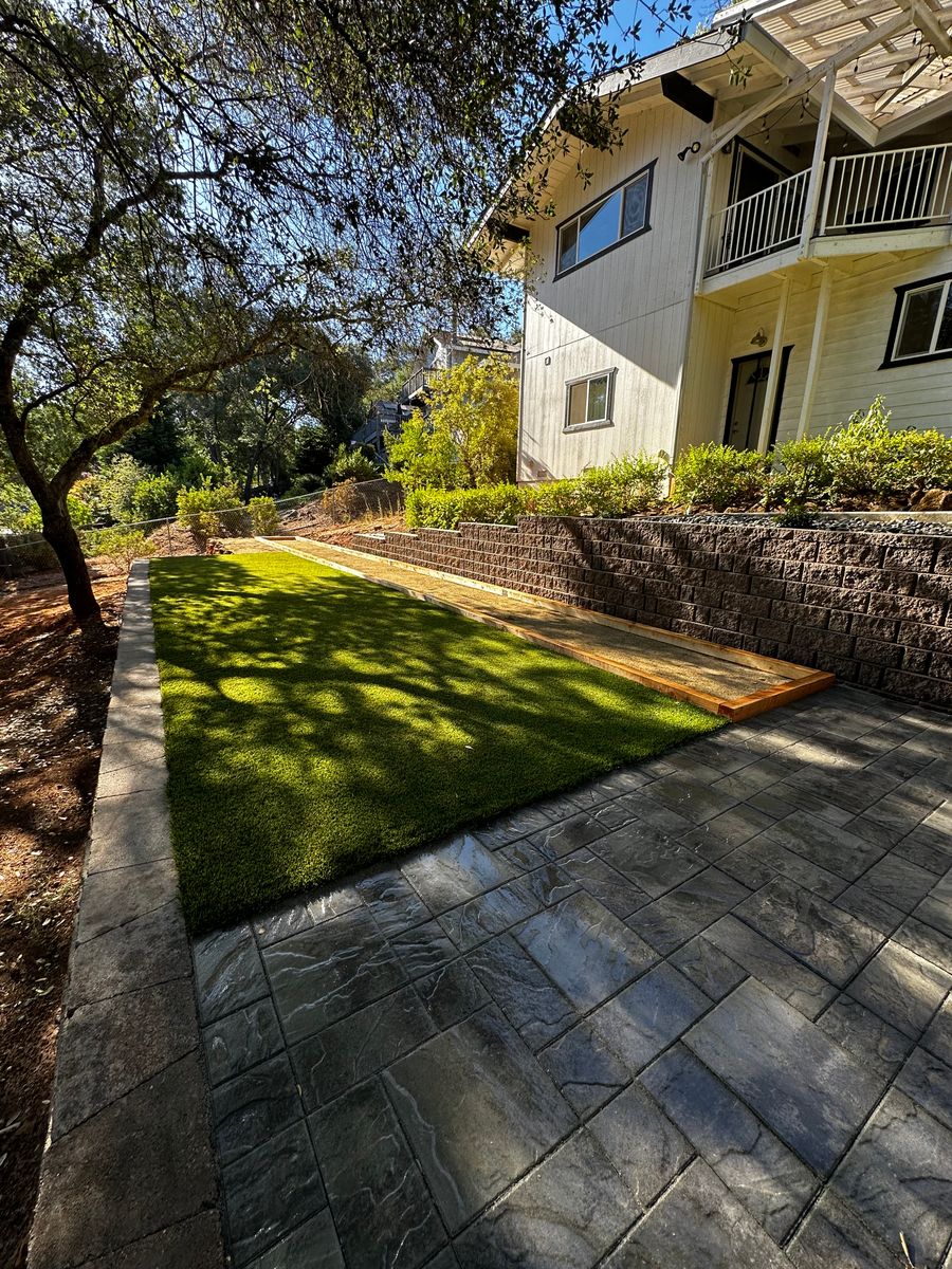 Artificial turf installation for Diamond Landscape & Hardscape in Diamond Springs, CA