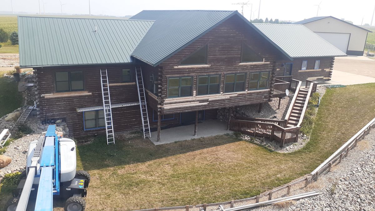 Log Cabin Restoration for Final Coat Drywall & Painting LLC in Hendrix , MN