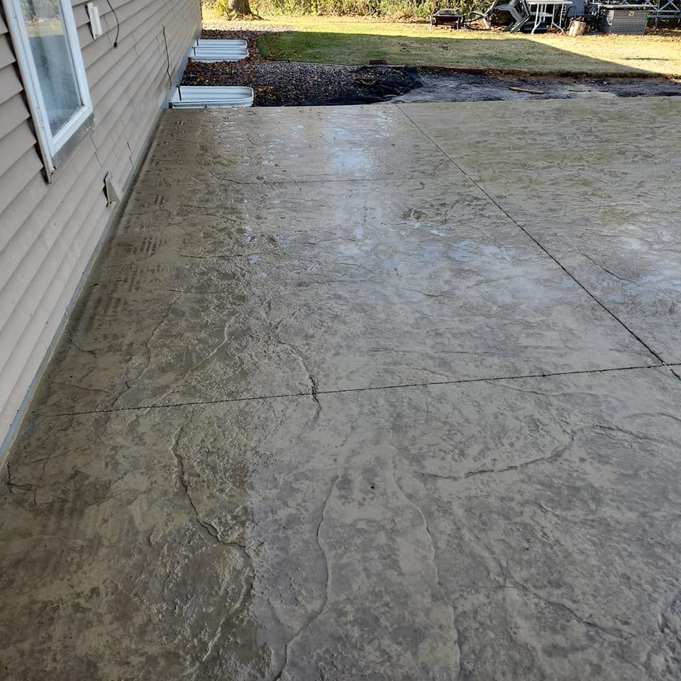 Stamped Concrete Installation for Cousins Construction in Murdock, MN