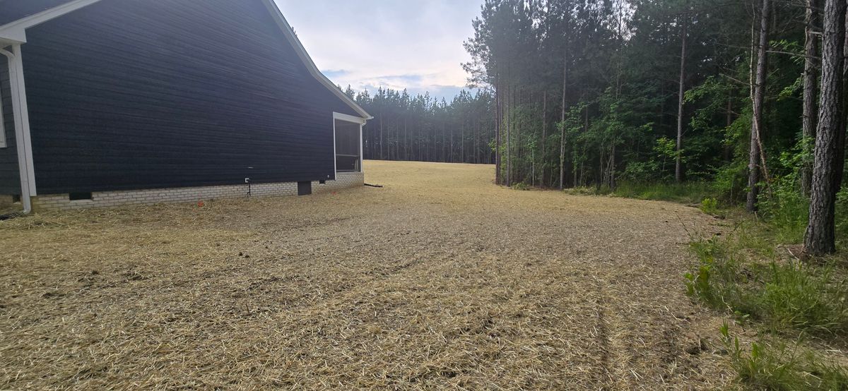 Final Grading for C.A. Sherry Land Improvement, LLC. in Louisa, VA