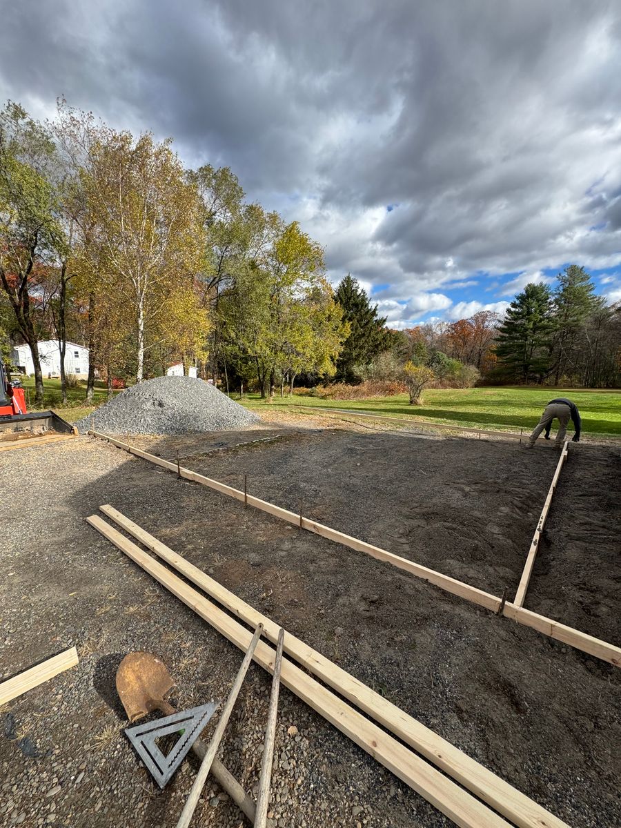 Concrete Slab Construction for Tri County Enterprises in Benton, PA