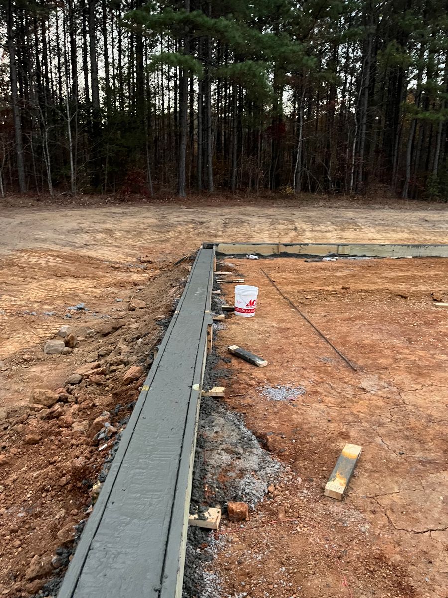 Concrete pouring and finishing for J.P Landscaping and excavation in Chattanooga, TN