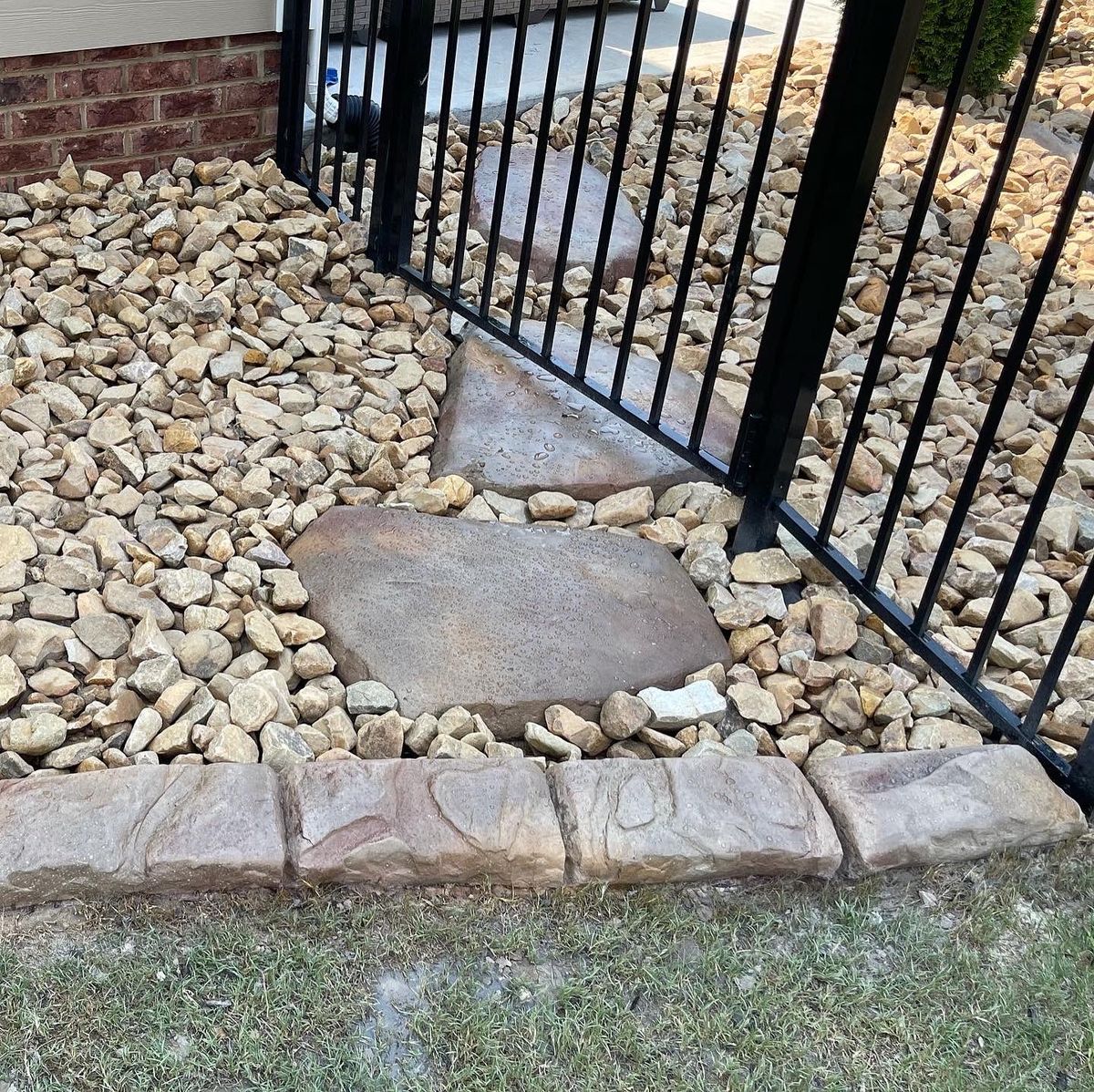 Custom Stepping Stones and Walkways (Add on) for Streamline Borders, LLC in Indian trail, NC