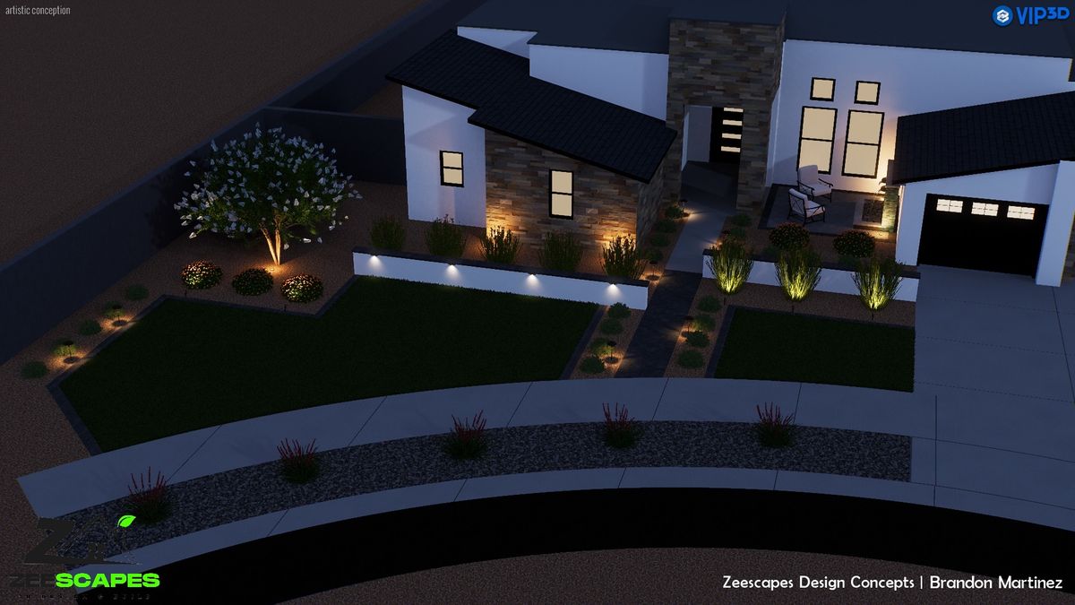 3D Design & Planning for Zeescapes Design Concepts in Mesa, AZ