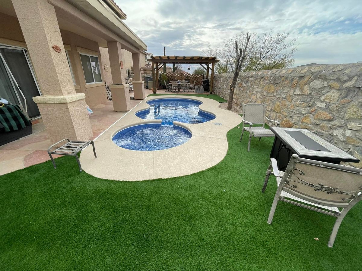 Pool Deck Paving for Alvarado Pool and Concrete in El Paso, TX
