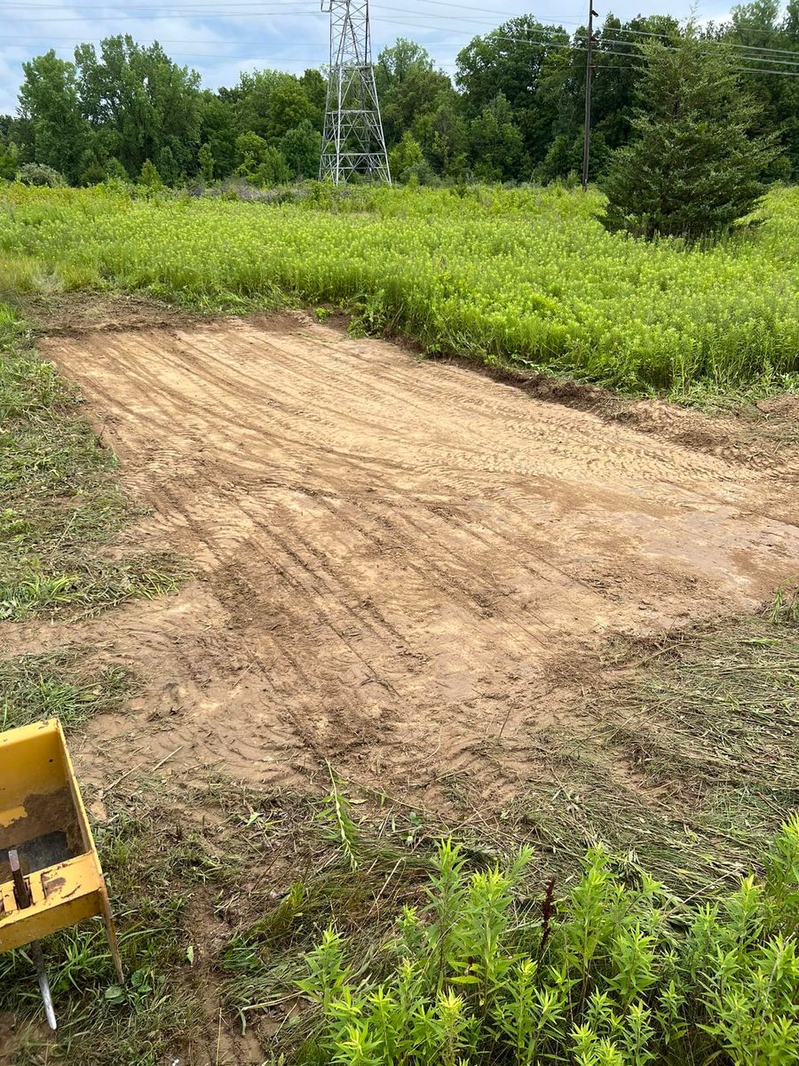 Site Preparation for Lowden Tractor Services in Greentown, IN
