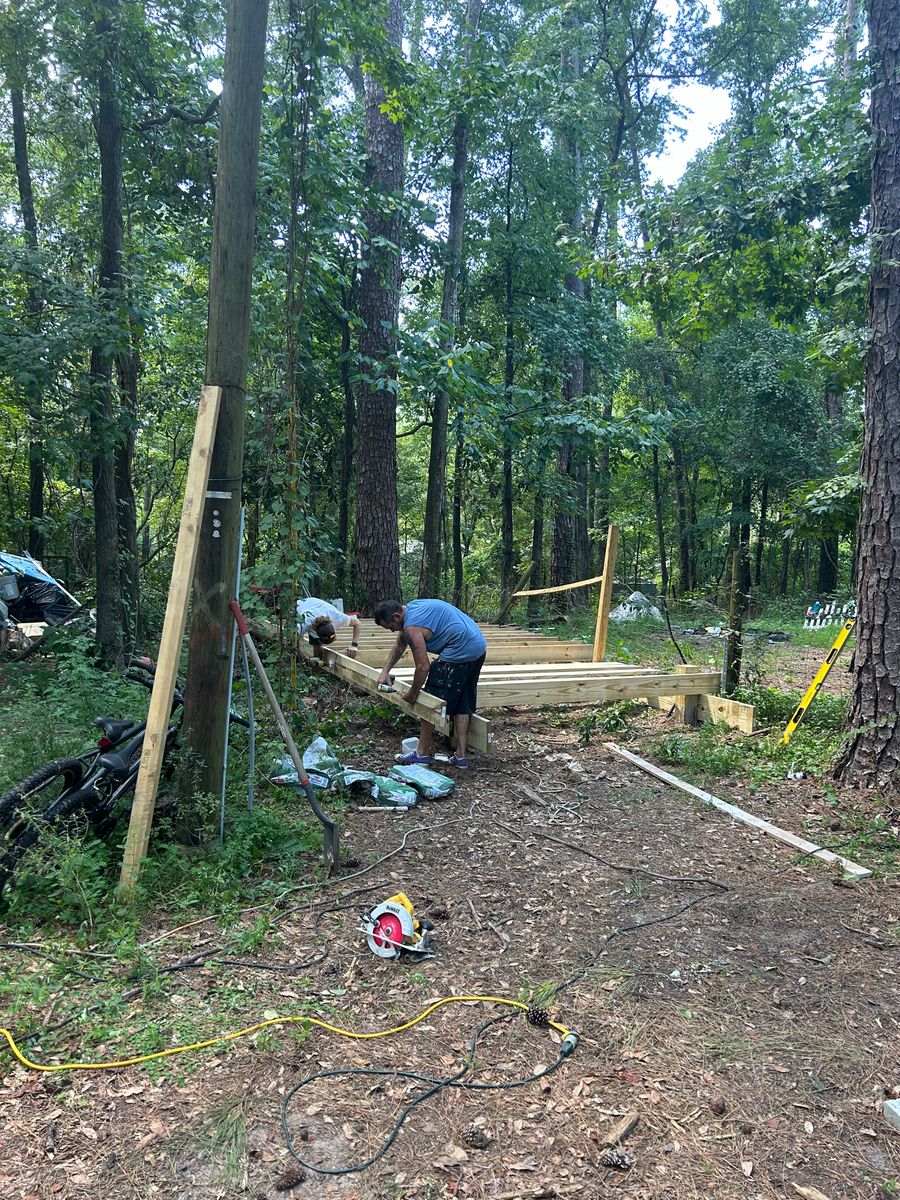Deck Construction for Gunn Renovations in Tallahassee, FL