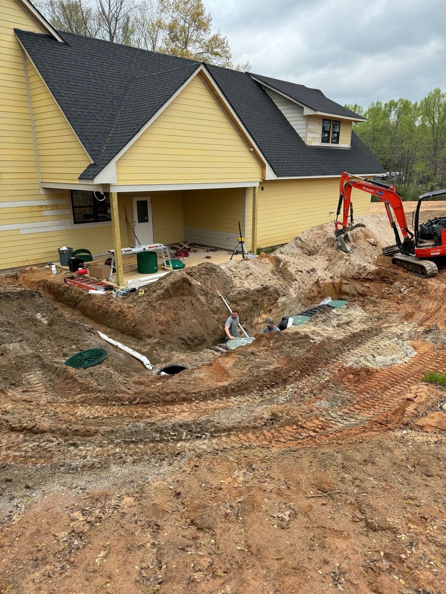 Sewer Line Replacement for New Horizon Environmental Services in Dawsonville, GA