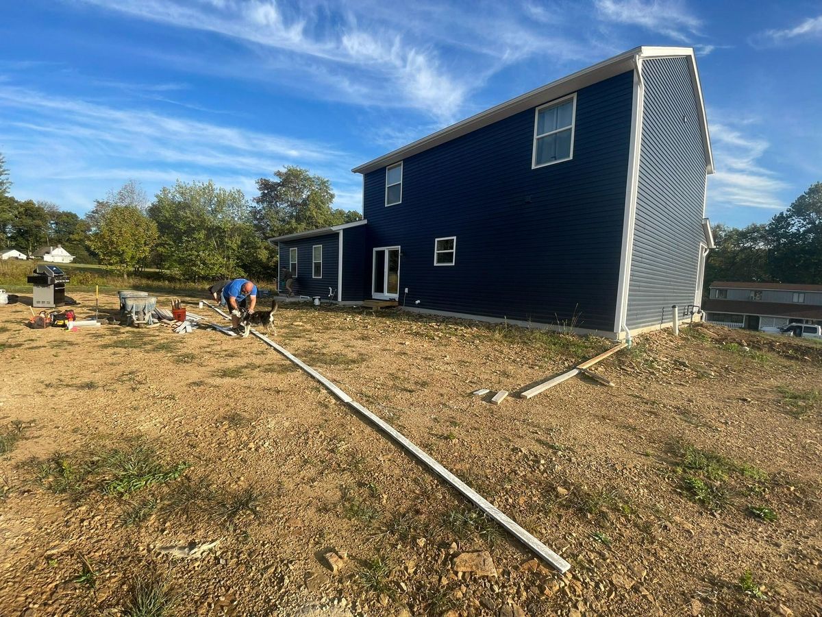 Retaining Wall Construction for STS Custom Concrete in Butler County, PA