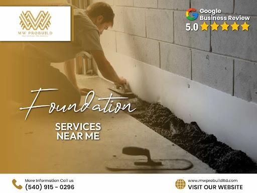 Concrete Foundations for MW ProBuild, LTD. in Roanoke, VA