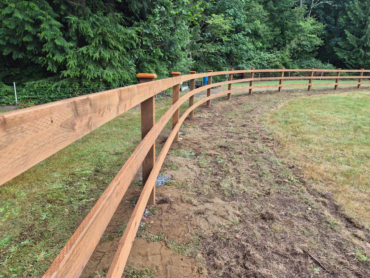 Fence Installation for McBride and Sons Fence in Camano, WA
