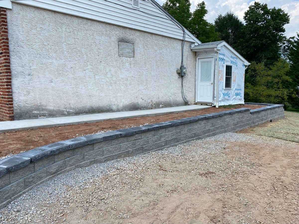 Landscape Installation for Markey Masonry LLC in Phoenixville, PA
