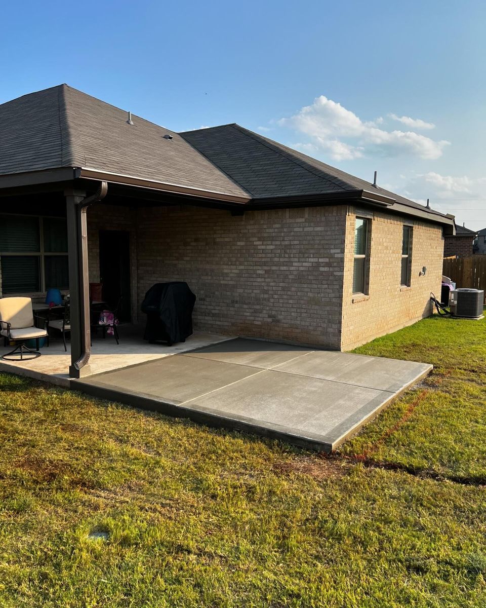 Patio Design & Installation for BW Concrete Contracting LLC in Fort Worth, TX