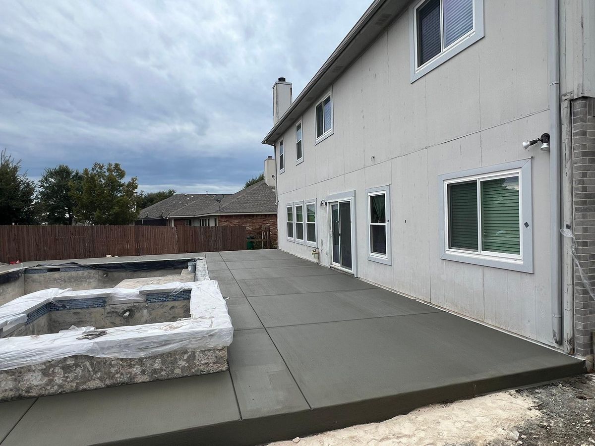 Pool Decking for Merino Concrete Construction LLC in Liberty Hill, TX