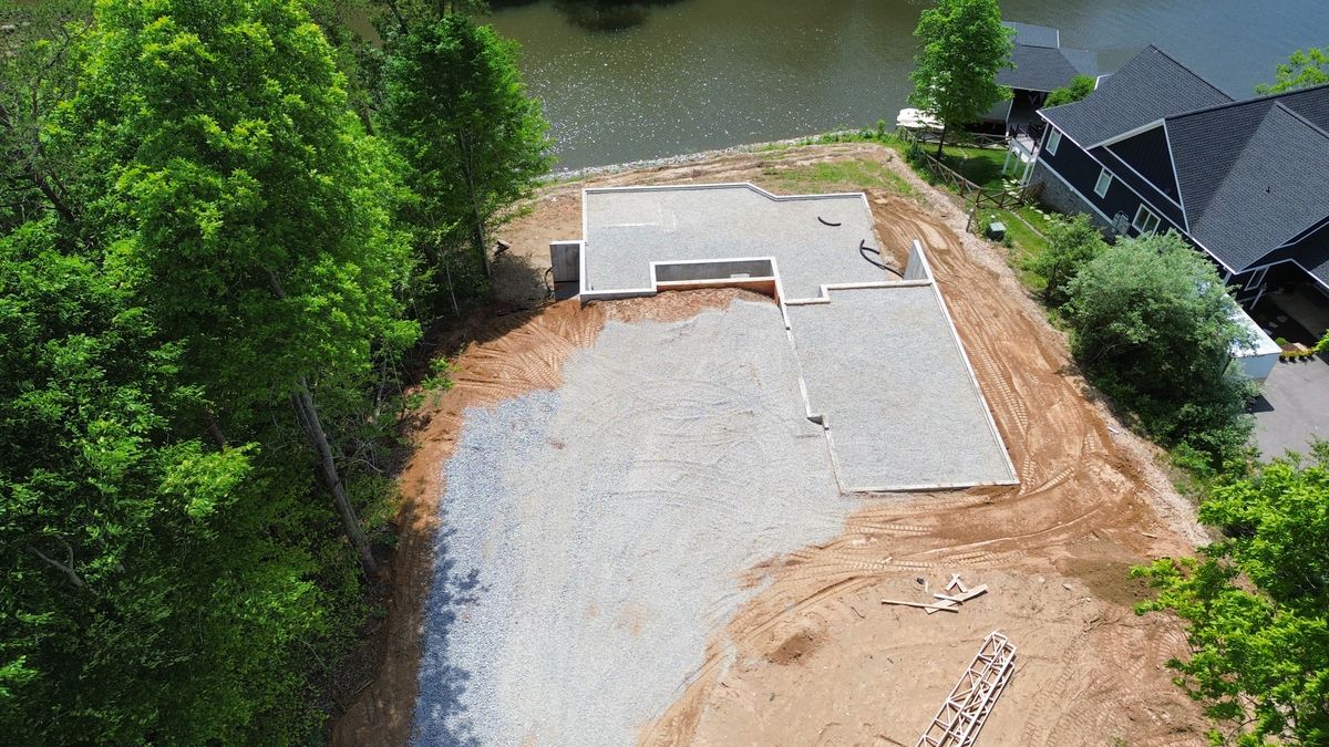 Foundation Backfilling for Lanier Excavating LLC in Bedford County, VA