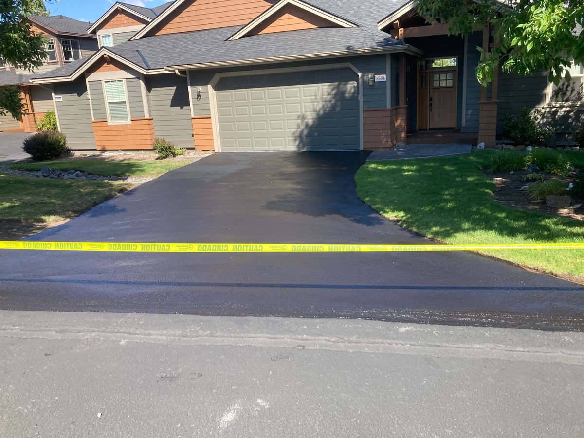 Sealcoat Installation for Pacific Sealcoating in Black Butte Ranch, OR