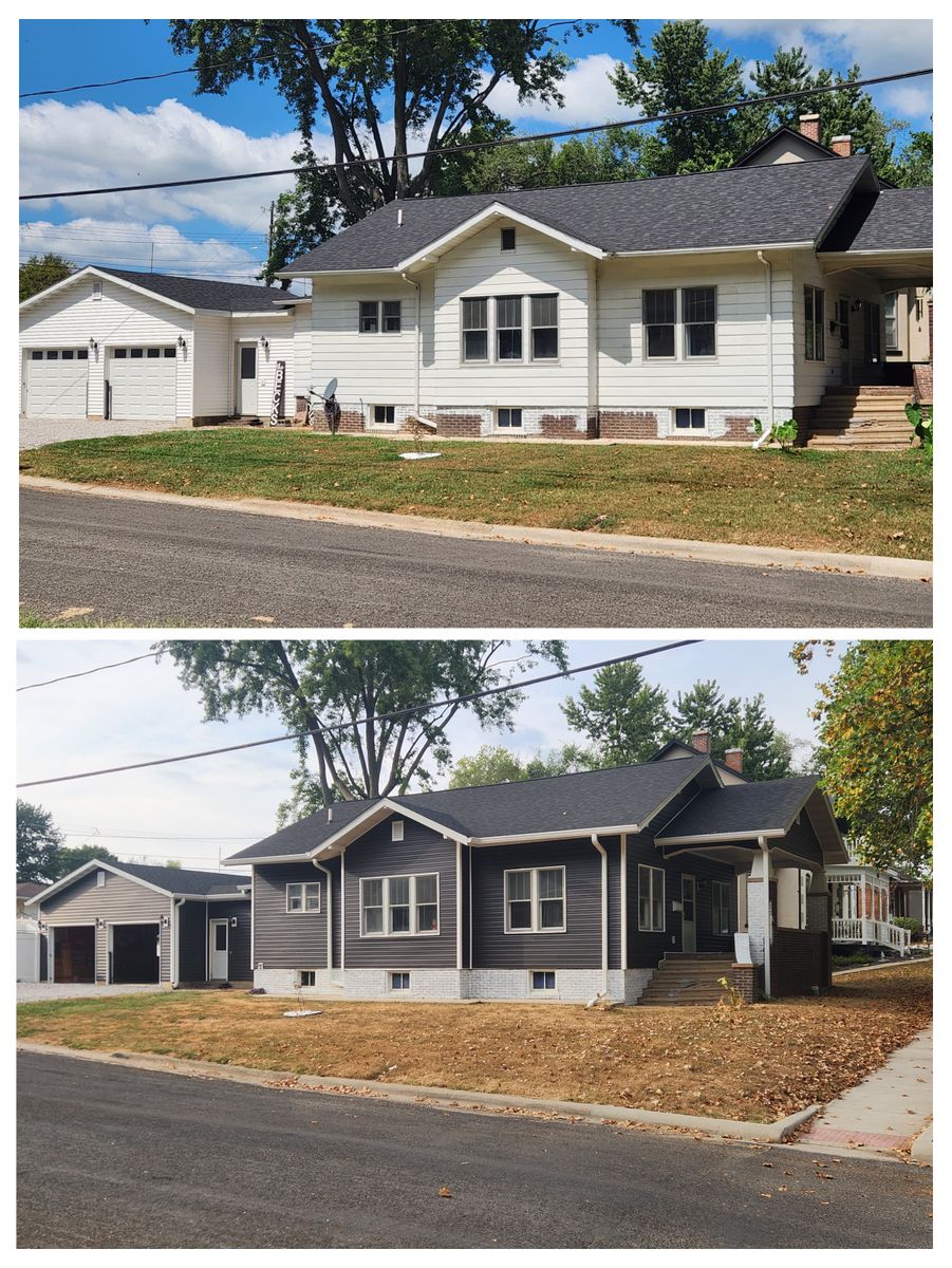 Exterior Remodeling for Asher Remodeling and Seamless Gutters in St Elmo, IL