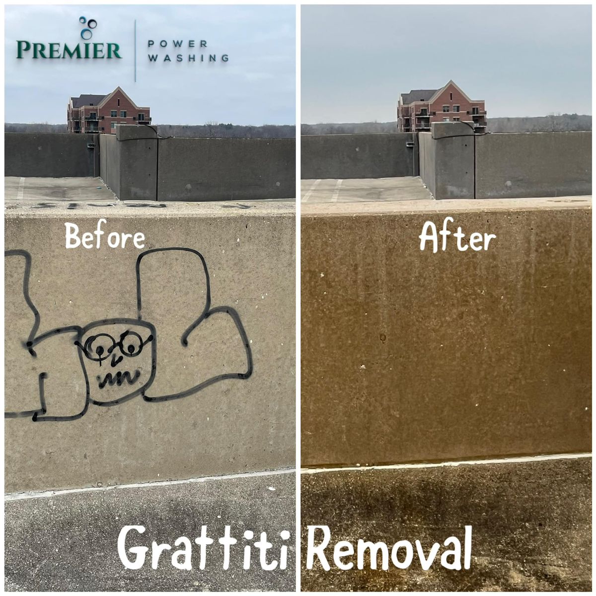 Graffiti & Rust Removal for Premier Partners, LLC. in Lake County, IL