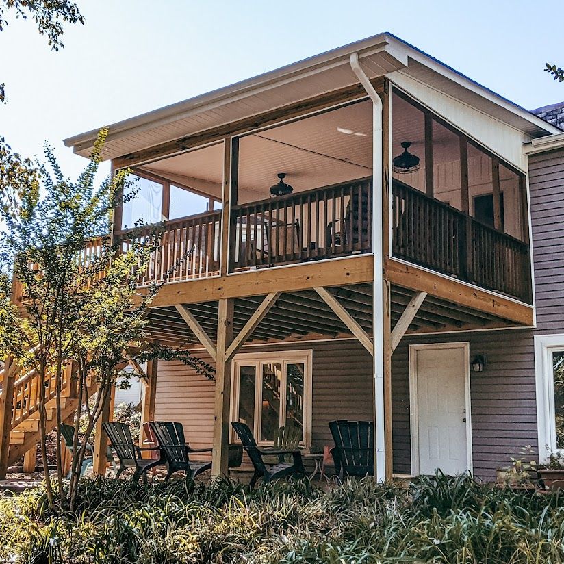 Covered Porches for BCM Carpentry in Morganton, NC