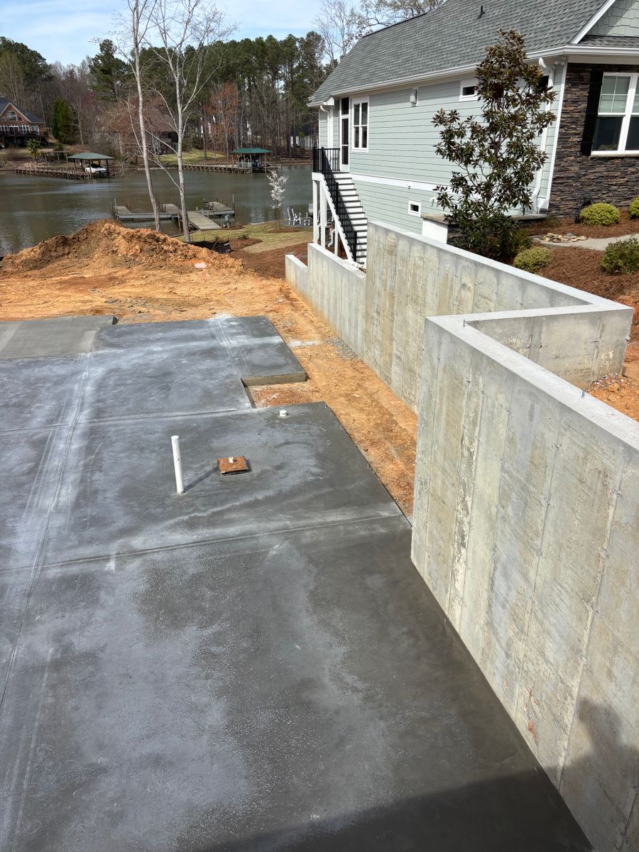 Poured Concrete Walls for Baer & Sons Concrete in Greenwood County, SC
