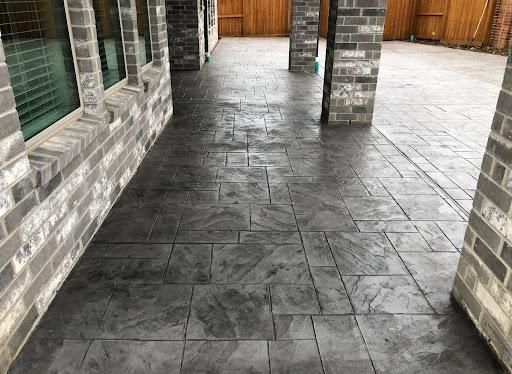 Stamped Concrete Installations for Texas Curb N Borders in Houston, TX