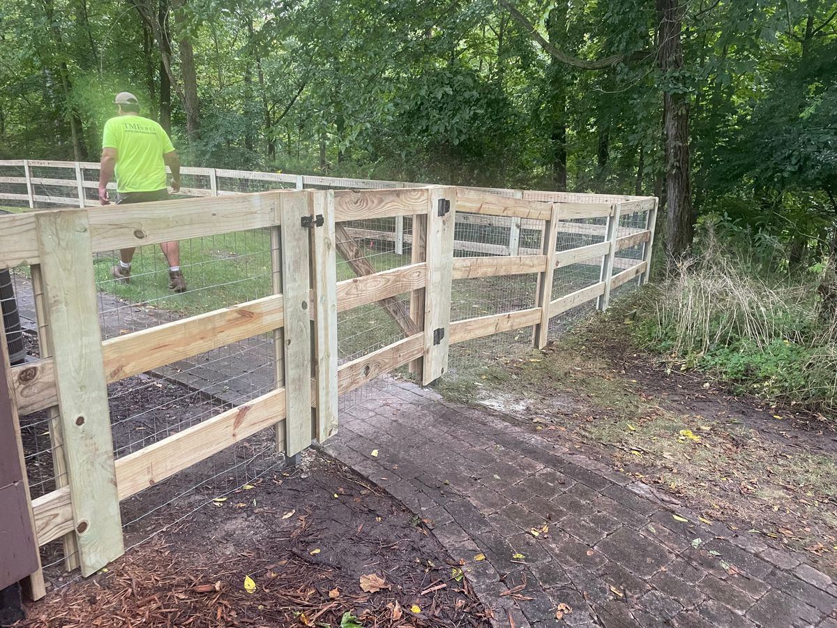 Fence Installation for TMF Services in Lapeer County, MI