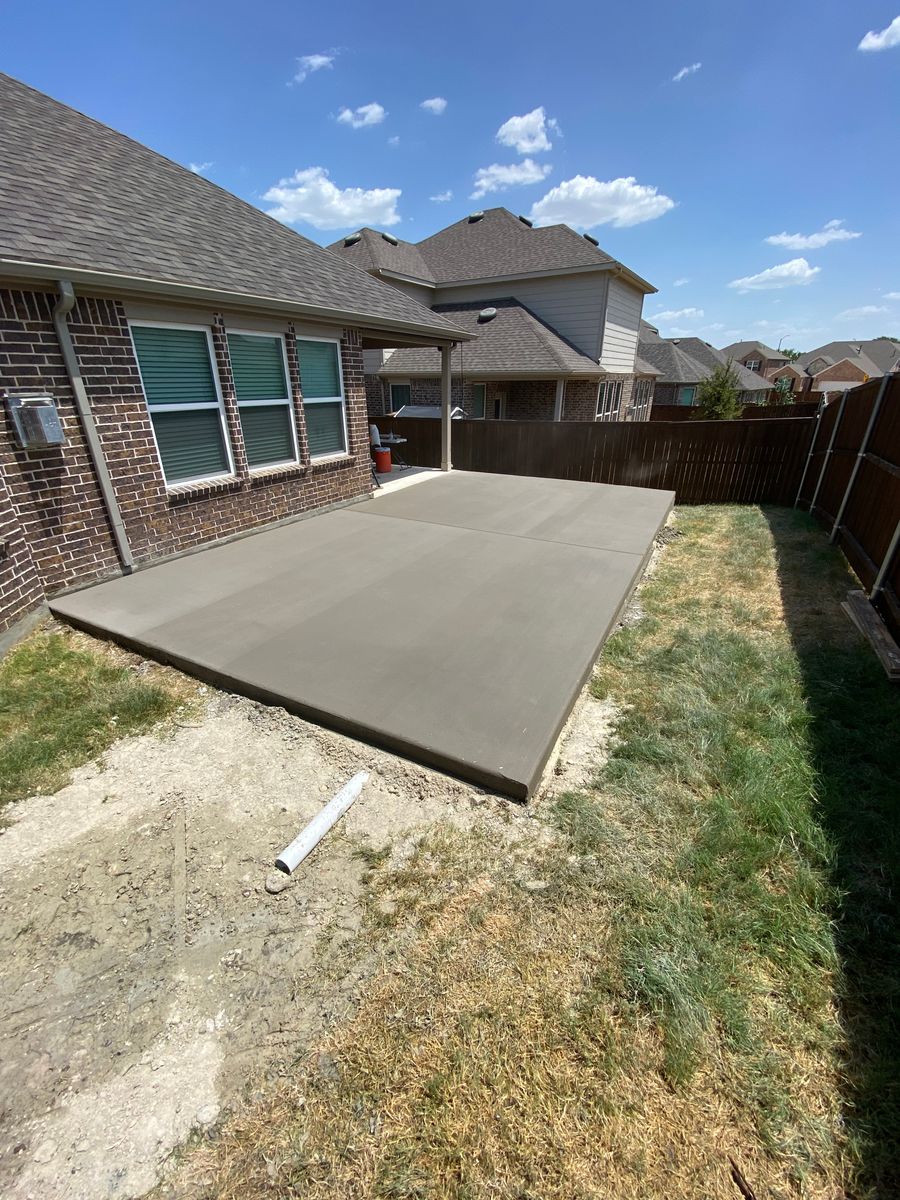 Patios for G2 Custom Concrete in Dallas, TX