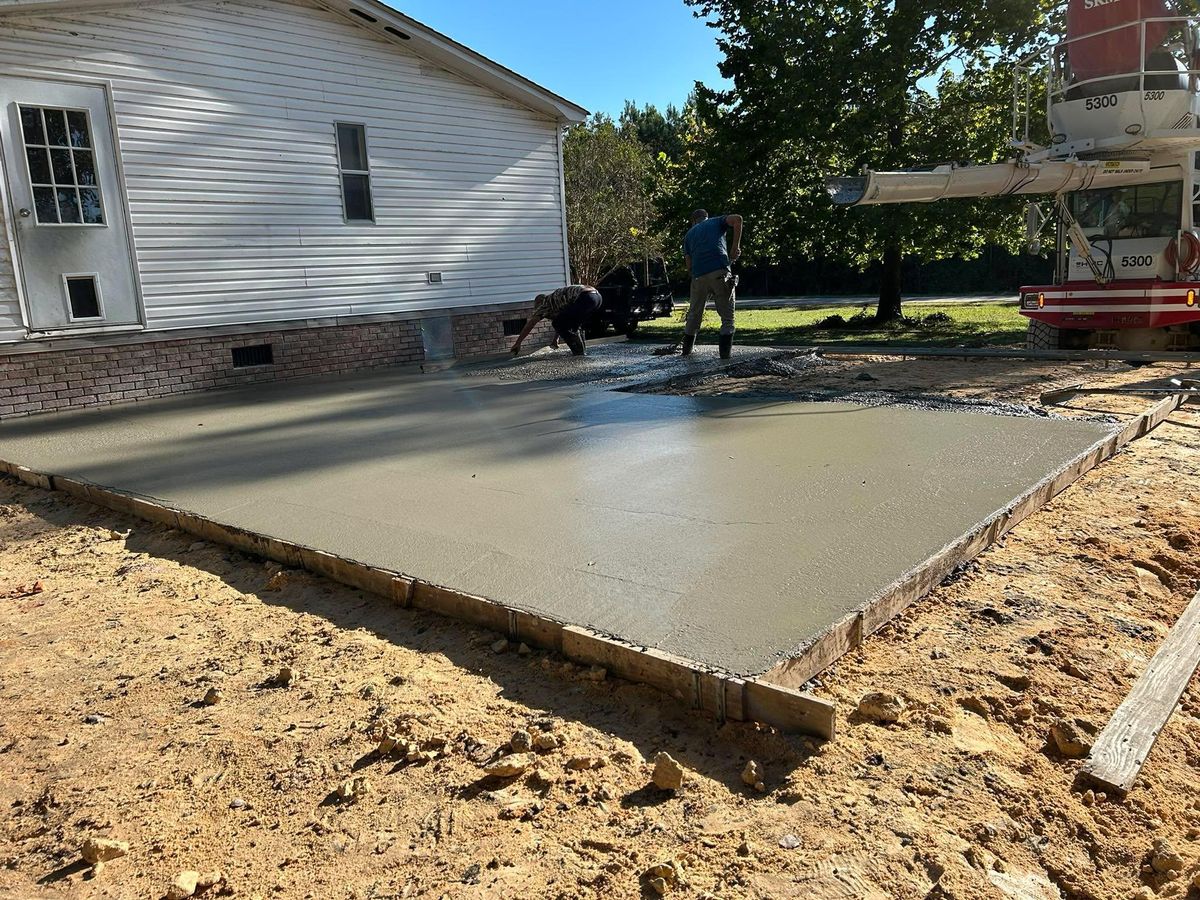 Concrete Slab Construction for Big League Concrete and Grading in Batesburg-Leesville, SC